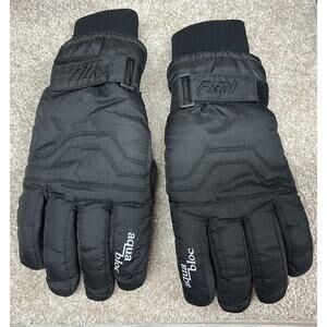 FIERO Woman’s M Black Gloves Aqua Bloc With Small Stains